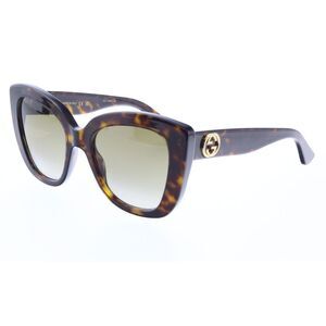 Gucci GG0327S-002 Tortoiseshell Cat-Eye Sunglasses